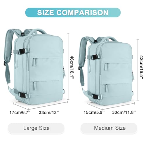 Image of coofay Large Personal Item Travel Backpack For Women Men Airline Approved Carry On Backpack Flight Approved Waterproof Sports Luggage Backpack Casual Daypack Small Hiking Backpack