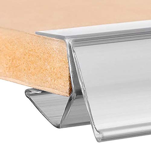 Kit 50 porta prezzi per scaffale in legno