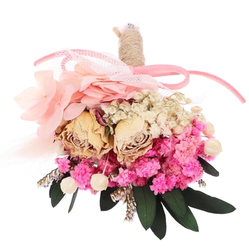 Corsage de Novio Solustre con Hortensia Secada y Accesorio Floral Elegante