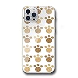 cronos iPhone互換性あり iPhone13proMax互換性スマホカバー スマホケース 動物 ペット 昆虫 犬 ドッグ 骨 肉球 ブラウン pet0004 日本国内生産商品