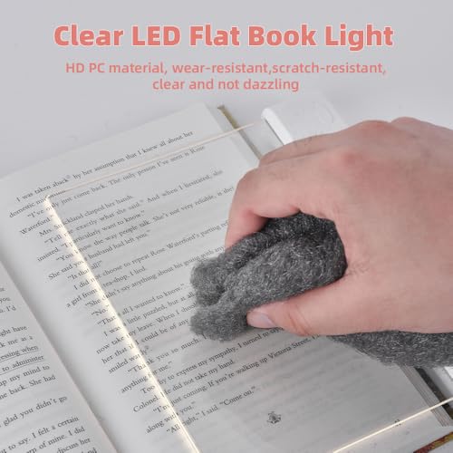 Lámpara de noche recargable regulable y flexo LED plano para dormitorio infantil 4