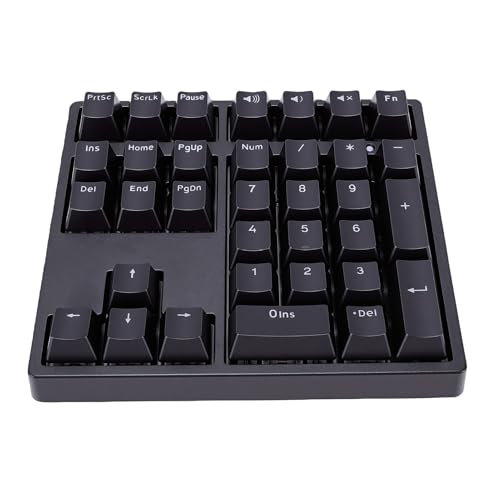Teclado numérico mecánico Cryfokt de 34 teclas con interruptores rojos y retroiluminación RGB