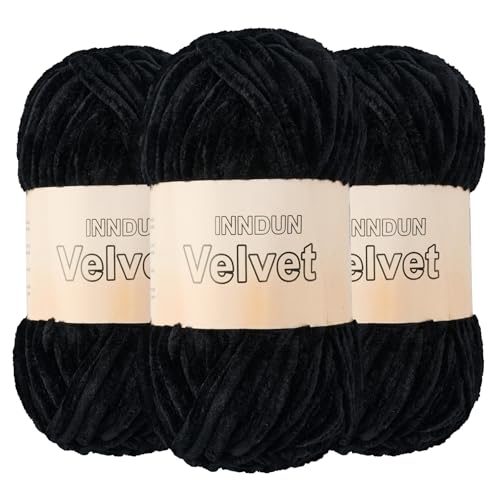 Image of Soft Velvet Chenille Yarn for Crocheting, Super Bulky Yarn for Blankets