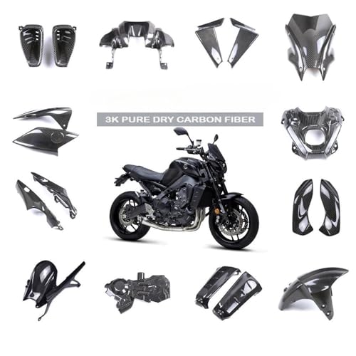 Aileron moto carbone MT09 FZ09 avec kit carénage complet 2021-2023 - 2