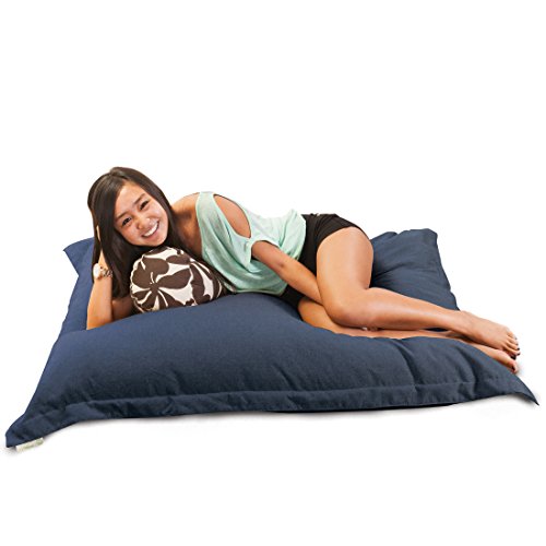 Majestic Home Goods Wales Floor Pillow, Navy