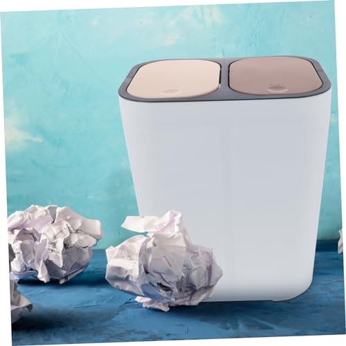 Caneca de basura doble compartimento para cocina y baño miniatura 5
