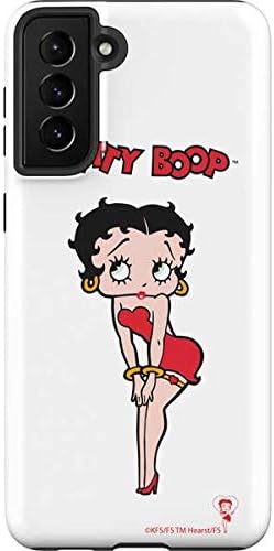 Skinit Pro Phone Case Compatible with Galaxy S21 Plus 5G - Officially Licensed Betty Boop Pink Background Design