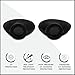 Super Sunnies Slim Flex UV Eye Protection FDA Compliant Eyeshields, Tanning Bed Goggles, Red Light Therapy Glasses - Black