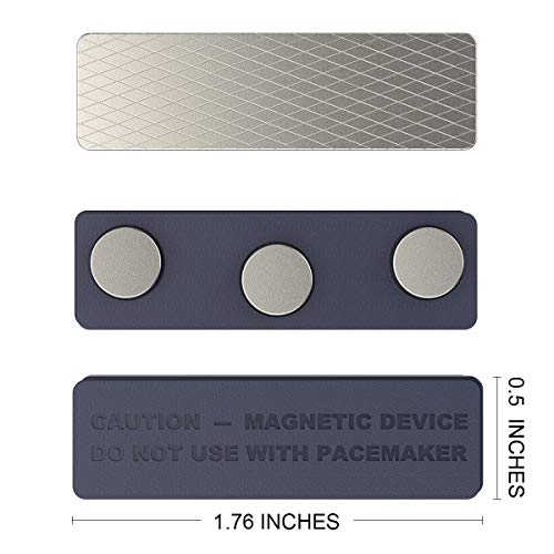 Greatmag 20 Name Badge Magnets, Magnetic Name Badge Holders, Name Tag Magnet Backs With 3 Magnets #TOP2