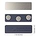 GREATMAG Name Tag Magnets 20 Pack, Magnets for Nametags Magnetic Name Badge Holders, Name Tag Magnetic Adhesive Backing with 3 Neodymium Magnets (1.76 x 0.5 inches, Blue)