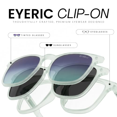 Image of 3-in-1 Magnetic Clip On Sunglasses for Men & Women