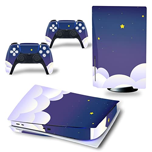 �ی� For PS5 Skin Disc Edition Anime Console and Controller Vinyl Cover Skins Wraps for Version(6863) �C�A�Ȃ��A�c�����Ȃ�(8)