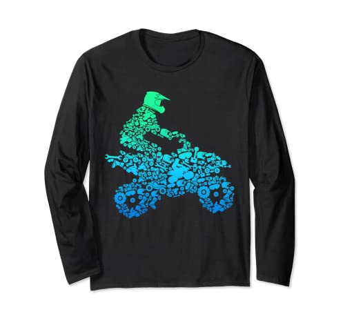 Quad Biker ATV 4 ruote divertente Quad regalo per uomini e Maglia a Manica