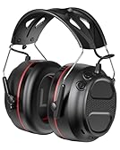 Doohoeek Bluetooth 5.4 Ear Defender, Wireless Hearing Protector Earmuffs with 1200mAh Rechargeable Battery, SNR 30dB Noise Cancelling Headphones, Adjustable Headband with Microphone (UK)