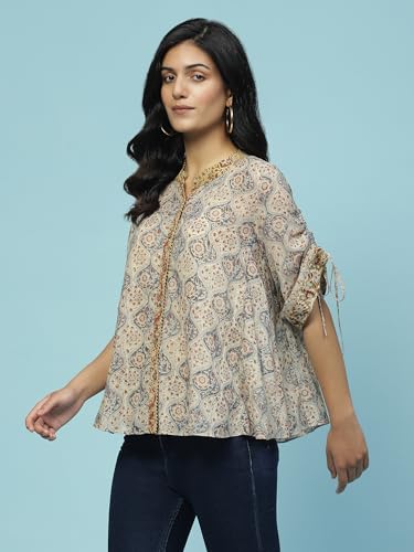 Image of Aarke Ritu Kumar Ecru Printed Kurti
