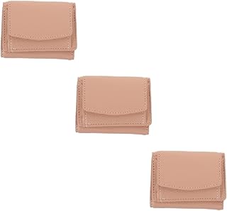 HOMSFOU 3 Peças Bolsa De Moedas Feminina Carteira De Mudança Carteira Feminina Carteira Pu Para Cartões Meninas Bolsa Organizador De Bolso Carteira Carteira Minimalista Carteira De