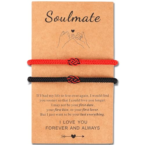 ULYSIA Soulmate Couple Bracelets Birthday Gifts for Him Her Relationships Matching Bracelets for Boyfriend Girlfriend