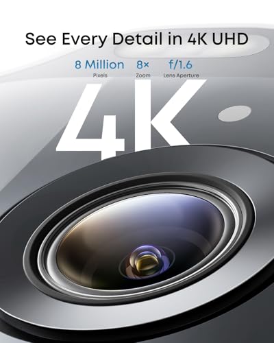 eufy Security SoloCam E42, 4K Security Camera Wireless Outdoor, HomeBase S380 Compatible, Solar Powered, AI Motion Tracking, Strobe Light, Pan & Tilt, Facial Recognition, Local Storage Up to 16 TB