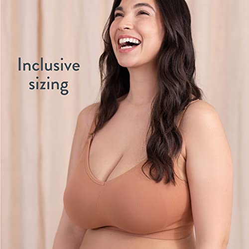 Bravado! Designs Body Silk Seamless Nursing Bra For Breastfeeding, Wireless Maternity Bra, Butterscotch Sustainable Fabric, Small #TOP3