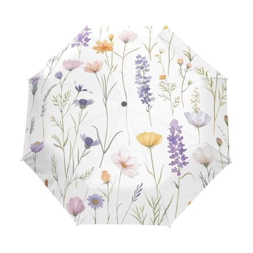 Parapluie vintage blanc automatique voyage compact sac à dos GAIREG