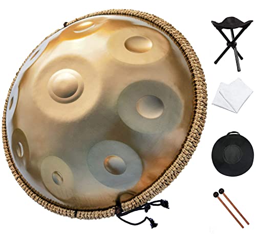 Handpan Drum Instrument en Re menor 9 notas 22 pulgadas miniatura 1