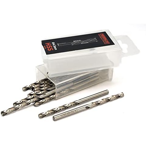 Ferrcan HSS Metal Drill Bit DIN338 M2 Specially for Iron and Stainless Steel 3-7 mm (Pack of 10) (4.5 mm) Cover