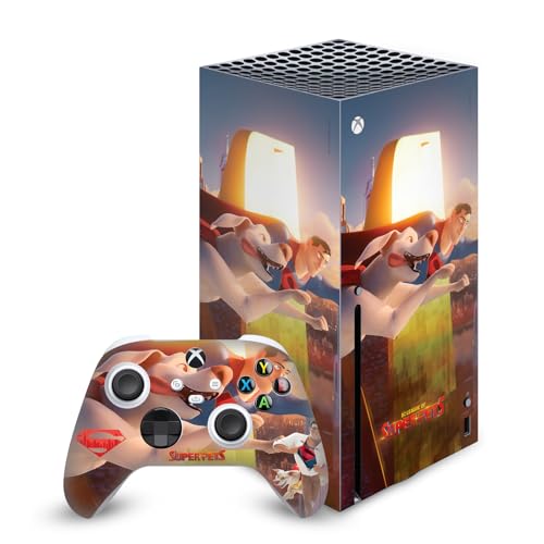 Skin Xbox Series X DC League of Super Pets Krypto et Superman autocollant console manette