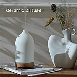 VIVITEST 200ML Ceramic Essential Oil Diffuser,Stone Essential Oil Diffuser,Ultrasonic Aromatherapy Diffusers for Home - Image 2