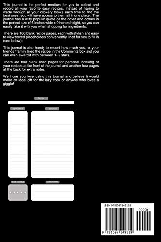 Popular Quote I'm Not a Snack Recipe Journal: Useful notebook to collect and record all your favorite recipes. It has a witty popular quote on the ... to complete and read details easily. image 4