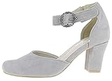  HIRSCHKOGEL Damen 3007835 Riemchenpumps, Grau (Grau 031), 38 EU