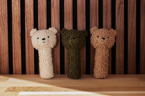 Jollein 039-001-67005 Hochet en forme d'ours en peluche Biscuit – Image 4