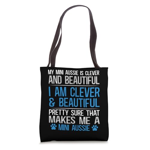 Mini Aussie Collar & Miniature American Shepherd Tote Bag