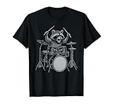 Photo Gallery batterista procione suonare batteria raccoon rock band musica divertente maglietta Photo Gallery batterista procione suonare batteria raccoon rock band musica divertente maglietta