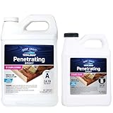 TotalBoat Clear Penetrating Epoxy Wood Sealer Stabilizer for Rot Repair and Restoration (0.75 Gallon, Cold Weather)