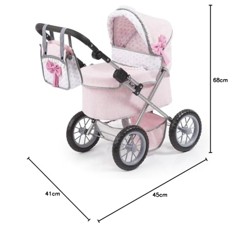 Claudio Reig Rer13052 Passeggino Bambola Neonato-Passeggiata, Rosa - 4