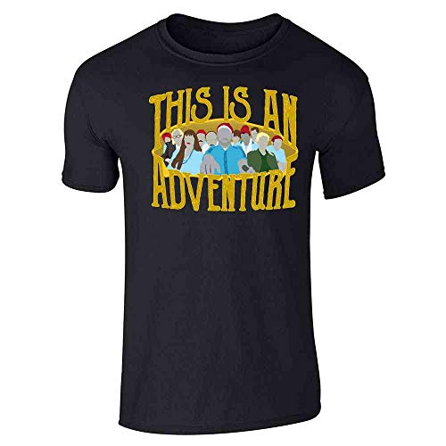 This is an Adventure Minimalist Black M Graphic Tee T-Shirt for Men