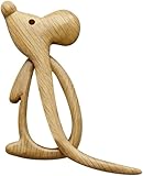 1 Broche en bois avec design créatif fait à la main - Broche en forme d\'animal - Broche vintage en bois naturel (souris) - Petite taille et poids léger - Pratique à transporter, broches et épingles