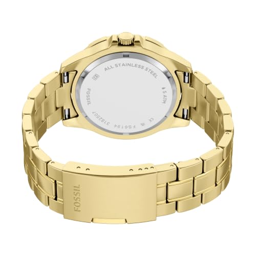 Image of Fossil Garrett Multifunction Stainless Steel Watch for Men
