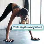MBKHFLL Core Sliding Discs - Dual Sided Workout Sliders for Carpet & Hardwood Floor - Home Ab Pads Exercise Equipment Fitness Sliders for Women and Men - Image 4