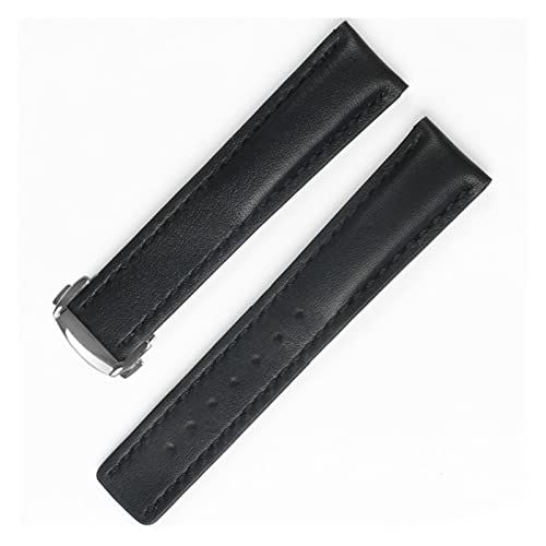 Bracelet cuir montre connecté 20mm pour remplacer le silicone irritant