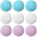 Tuxuzal 9 Pcs Boule De Lavage Balles De SéChage, Boule De Lavage pour Machine à Laver, Boule De Sèche-Linge Réutilisable pour Nettoyer Les Poils d'animaux, Cheveux, Débris Coton