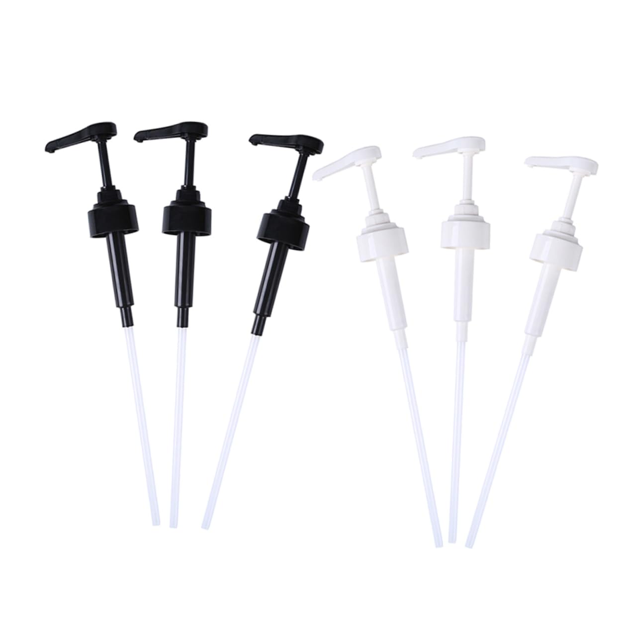 6Pcs Oil Dispenser Pump Nozzle for Syrup Sauce and Lotion Bottles Reusable Squeeze Bottle Pump for Home Kitchen and Bathroom Use