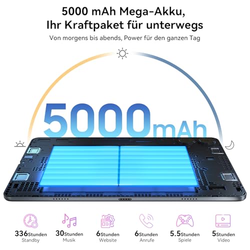 TABWEE T20 Tablet mit Tastatur 24GB RAM, 256GB Speicher, 10 Zoll