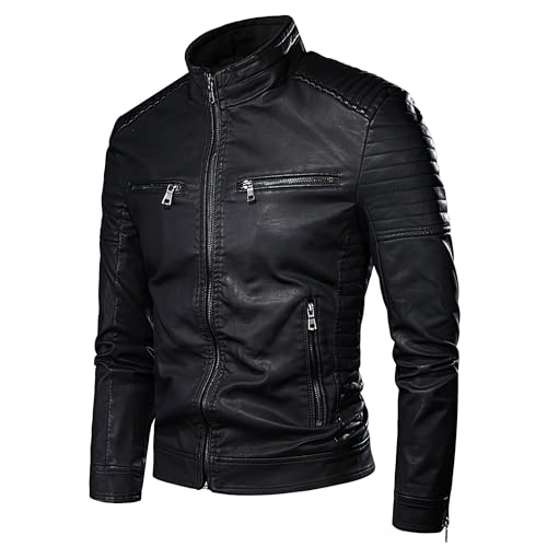 The Next Mens Vintage Leather Jackets Casual Men Faux