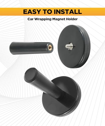 Flaconi 4 Stück Montagemagnette Magnet Magnette Folieren Folie Car Wrapping,Magnet Mit Griff,Auto Montagemagnet,Verpackungsclip-Magnethalter,Geeignet für Auto-Folierung, DIY-Auto-Folierung