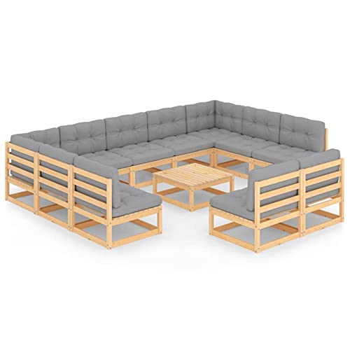 Chusui 12-TLG. Garten-Lounge-Set mit Kissen, Lounge Gartenmöbel Set, Terassenmöbel Wetterfest, Balkon Möbel, Garten…