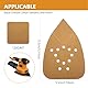 Maus-Schleifpapier, 50 Stück, 95x135mm, Klett-System, 12 Löcher für Staubabsaugung, für Black & Decker und 140mm Schleifer (120Grit)