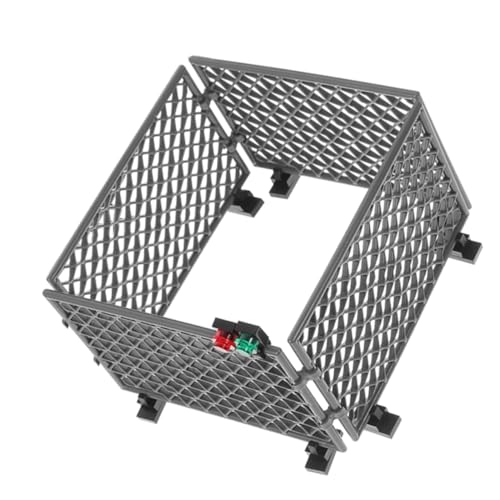 Milisten 1 Juego De Red Protectora Bloques De Construcción Accesorios para Jugar En Miniatura Cercas para Kits De Escenas Cercas De Jardín Pequeñas Modelo De Cerca Diminuta Mini