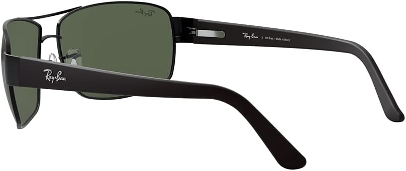 Óculos de Sol Ray-Ban Retangular Esportivo, Tamanho 64 Óculos de Sol Ray-Ban Retangular Esportivo, Tamanho 64