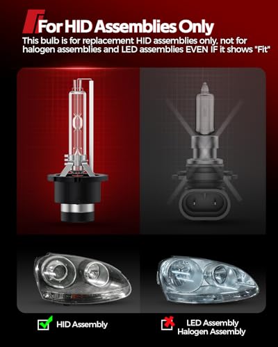 Image of Torchbeam D4S Bulb, 6000K Xenon Bulbs,Pack of 2